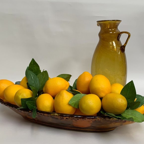 Italian Amber Glass Bowl - Picture 3 of 7